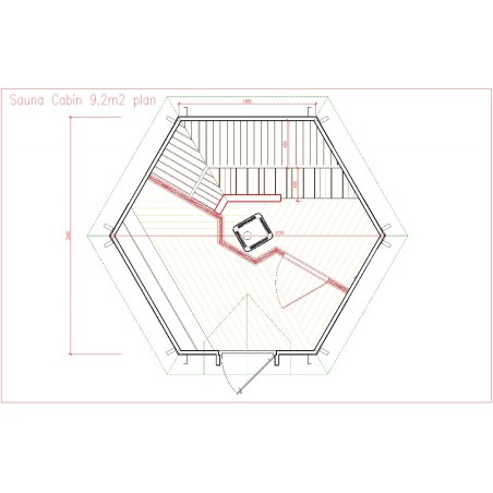 SAUNA CABIN 9.2 con vestidor 