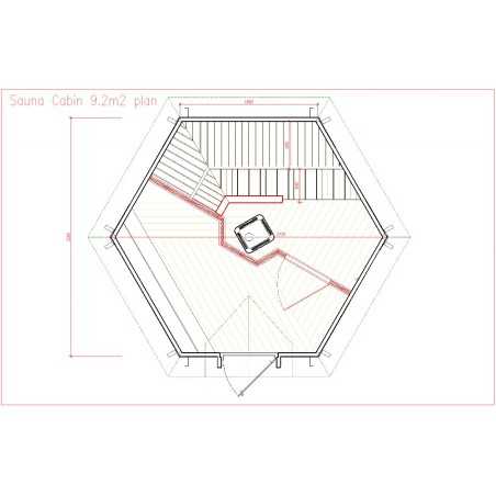 SAUNA CABIN 9.2 con vestidor 