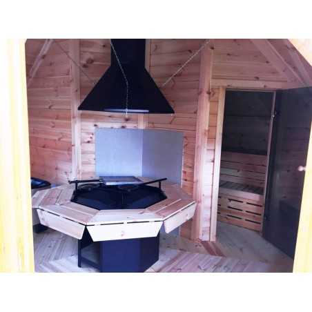 SAUNA CABIN 16,5 m2 con barbacoa 