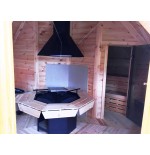 SAUNA CABIN 16,5 m2 con barbacoa 