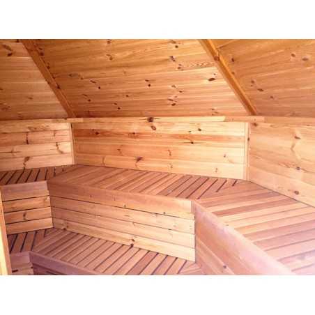 SAUNA CABIN 16,5 m2 con barbacoa 