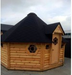 SAUNA CABIN 16,5 m2 con barbacoa 