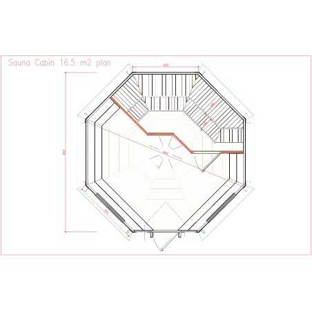 SAUNA CABIN 16,5 m2 con barbacoa 