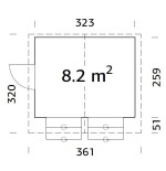 KIOSCO DE MADERA  STELLA 8,2 m2