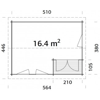 Casa de jardín "SUSANNA 16.4 m2"