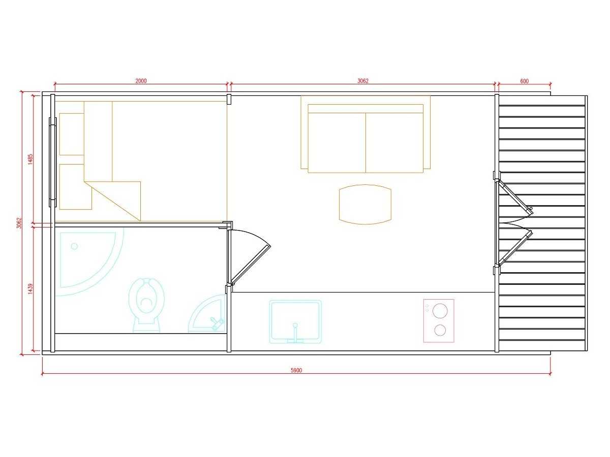 Camping Pod 5.9 con baño 