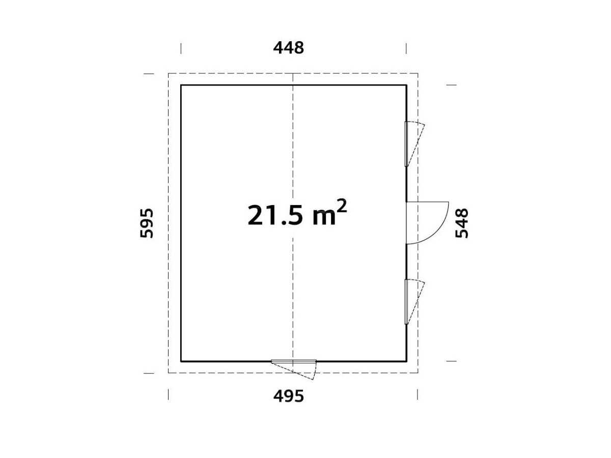 Casa de madera "PERNILLA  21,5 m2"