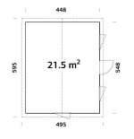 Casa de madera "PERNILLA  21,5 m2"