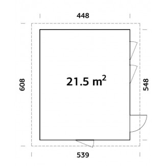 Casa de madera "ANNIKA  21,5 m2"