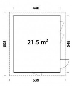 Casa de madera "ANNIKA  21,5 m2"