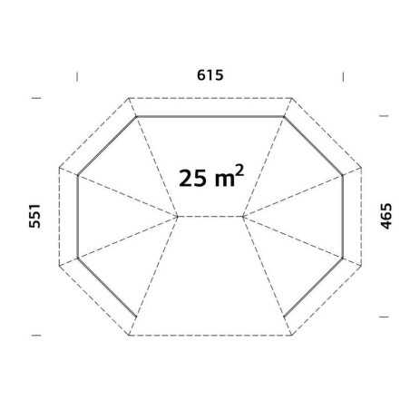 CENADOR DE MADERA  BETTY 25 m2