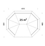 CENADOR DE MADERA BETTY 25 m2