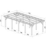 CARPORT DE MADERA  KARL 23,1 m2