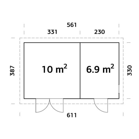 TRASTERO DE MADERA  KALLE 16,9 m2