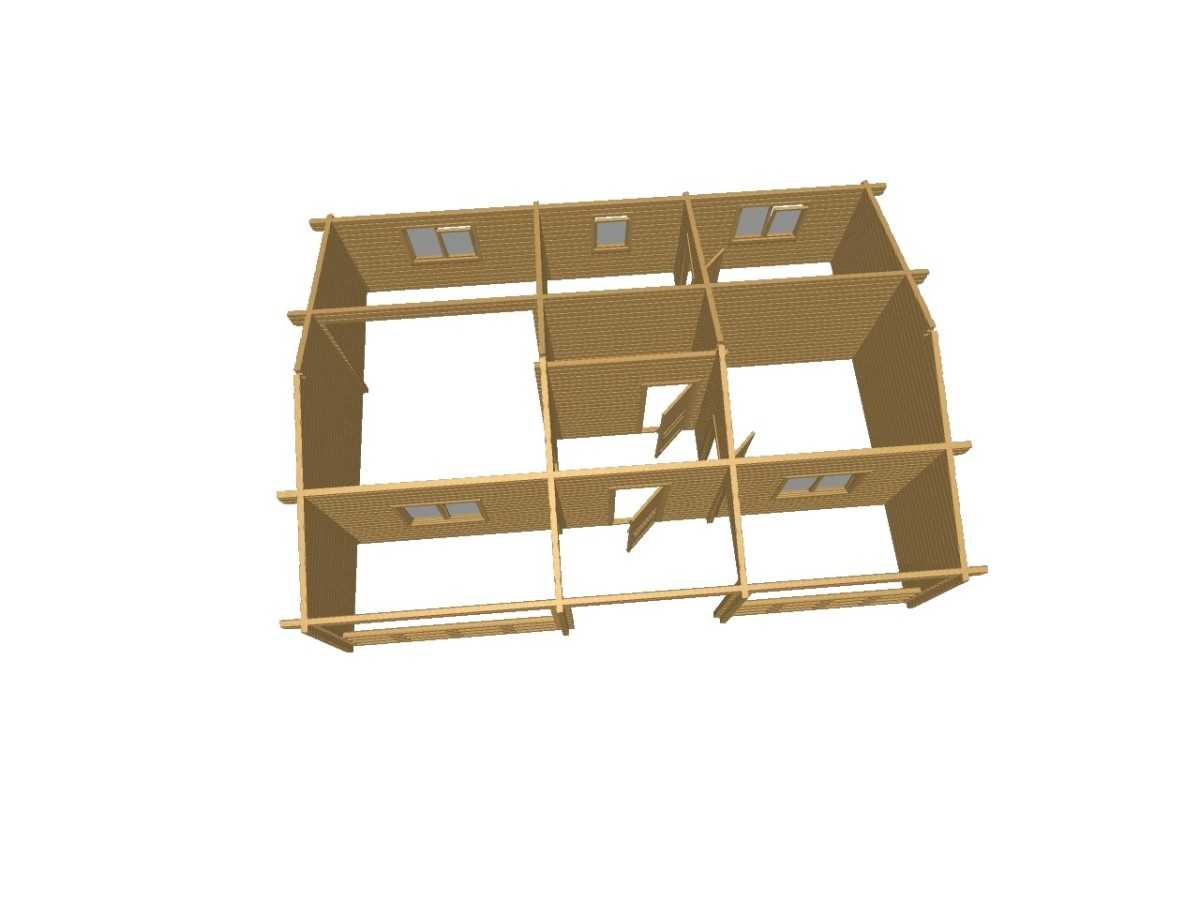 CASA DE MADERA "MAGDA " - 44 mm