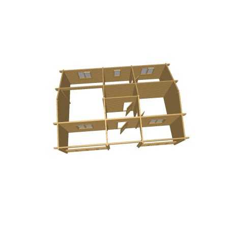 CASA DE MADERA "MAGDA " - 44 mm