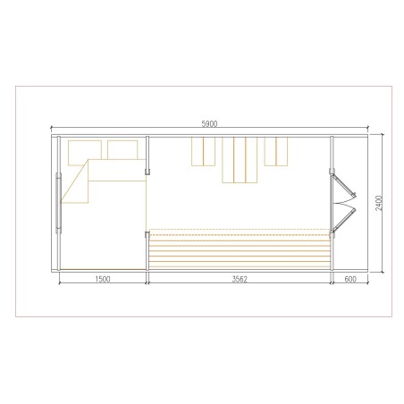 Camping Pod  2.4 x 5.9