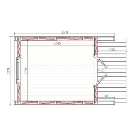 Camping Pod 2.4 x 3.5 LUXURY 