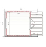 Camping Pod 2,4 x 3,0  LUXURY 
