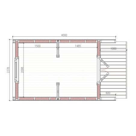 Camping Pod 2.4 x 4.0 LUXURY
