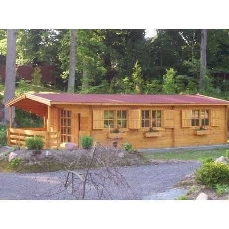 Casa de madera "LUGO , 52 m2 " - 44mm