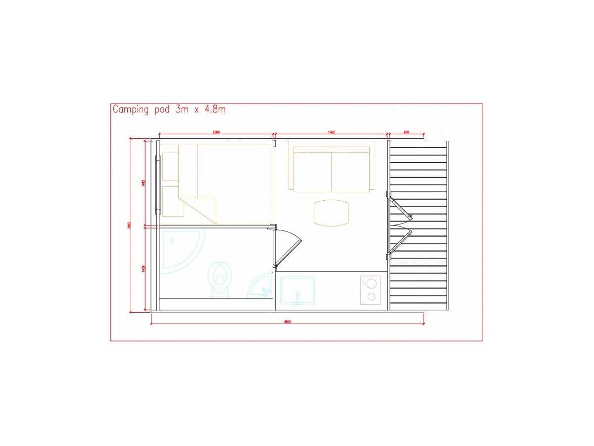 Camping Pod 3.0 x 4.8 con WC 