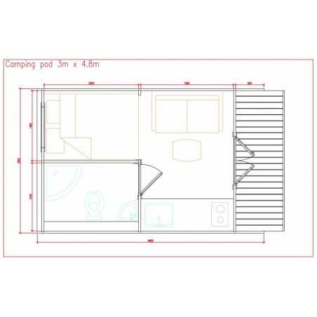 Camping Pod 3.0 x 4.8 con WC 