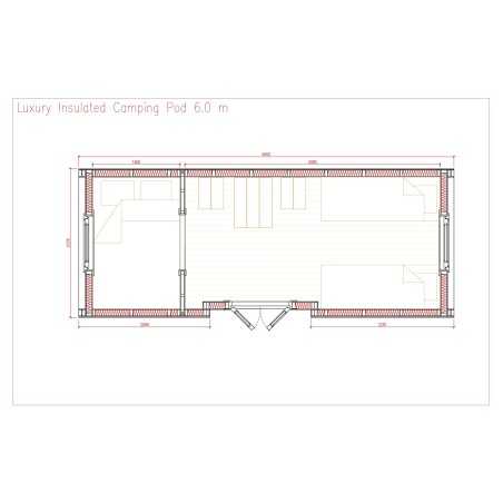 Camping Pod 2.4 x 6.0 LUXURY PLUS 