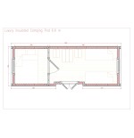 Camping Pod 2.4 x 6.6  LUXURY PLUS 