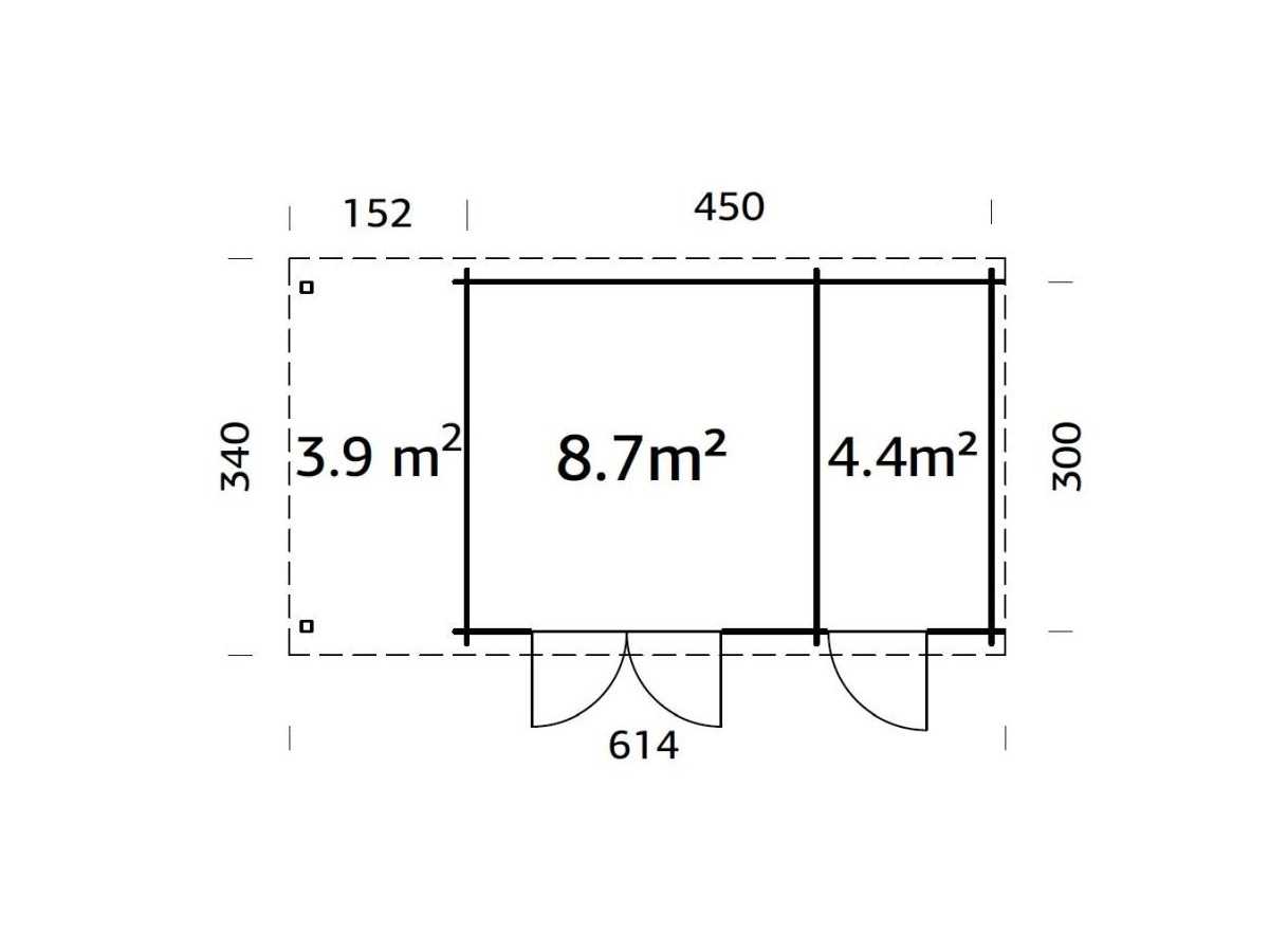 CASETA DE JARDIN "ELLA 13,1 + 3.9m2"