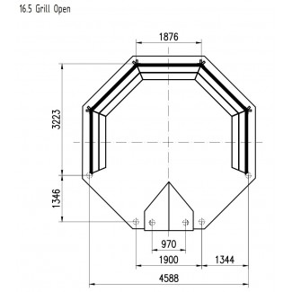 Cenador "Open Grill 9.2" 