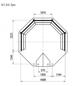 Cenador "Open Grill 9.2" 