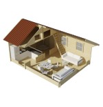 Casa de madera NOIA TWINSKIN  en pared doble 44-50-44