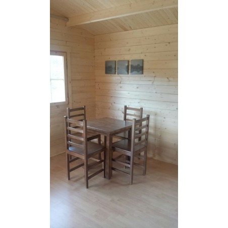 Casa de madera en doble pared "FAY TWINSKIN" -44-50-44 mm