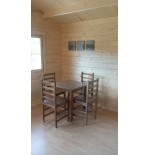 Casa de madera en doble pared "FAY TWINSKIN" -44-50-44 mm