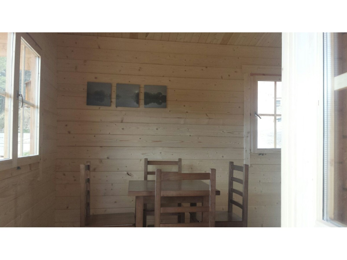 Casa de madera en doble pared "FAY TWINSKIN" -44-50-44 mm
