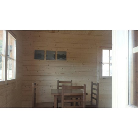 Casa de madera en doble pared "FAY TWINSKIN" -44-50-44 mm