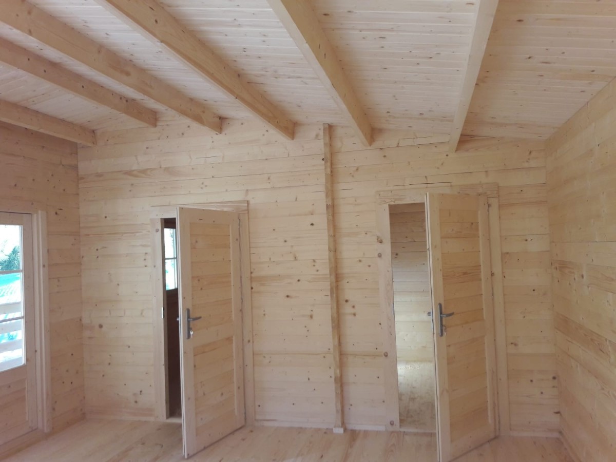 CASA DE MADERA EN DOBLE PARED   "ALINA TWINSKIN"