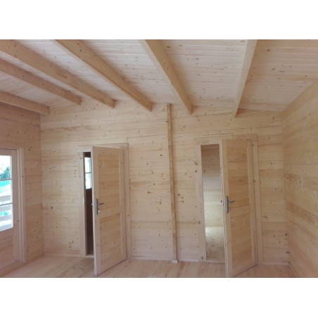 CASA DE MADERA EN DOBLE PARED   "ALINA TWINSKIN"