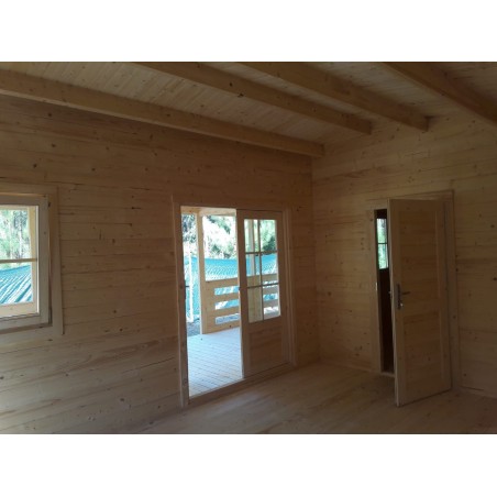 CASA DE MADERA EN DOBLE PARED   "ALINA TWINSKIN"