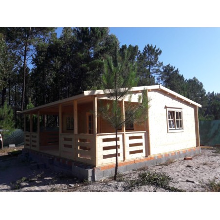CASA DE MADERA EN DOBLE PARED   "ALINA TWINSKIN"