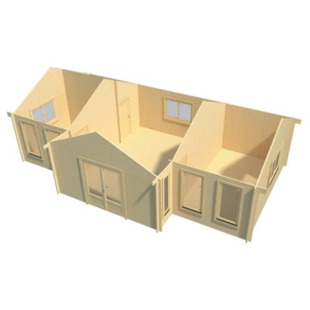 Casa de madera  "FLORIDA " - 44 mm