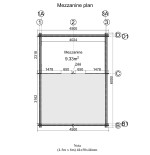 Casa de madera NOIA TWINSKIN  en pared doble 44-50-44