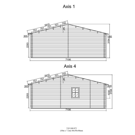 NEREA  en doble pared 44-50-44 mm