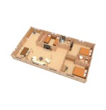 CASA DE MADERA "SEVILLA " - 44-50-44 mm