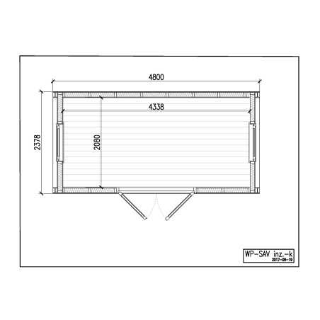 Camping Pod  3.0 x 4.8 LUXURY PLUS en doble pared