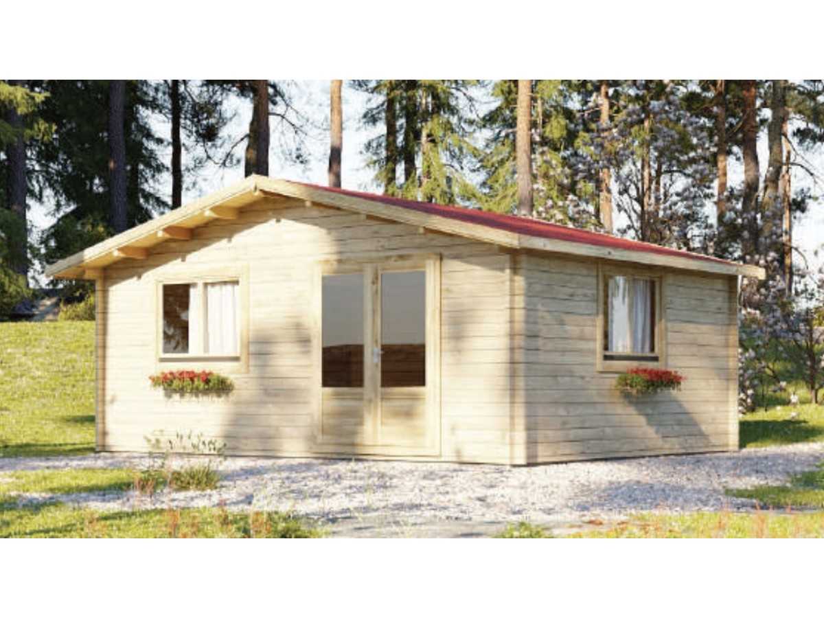 Casa de jardin ALTEA 6x6 , grosor 44 mm 