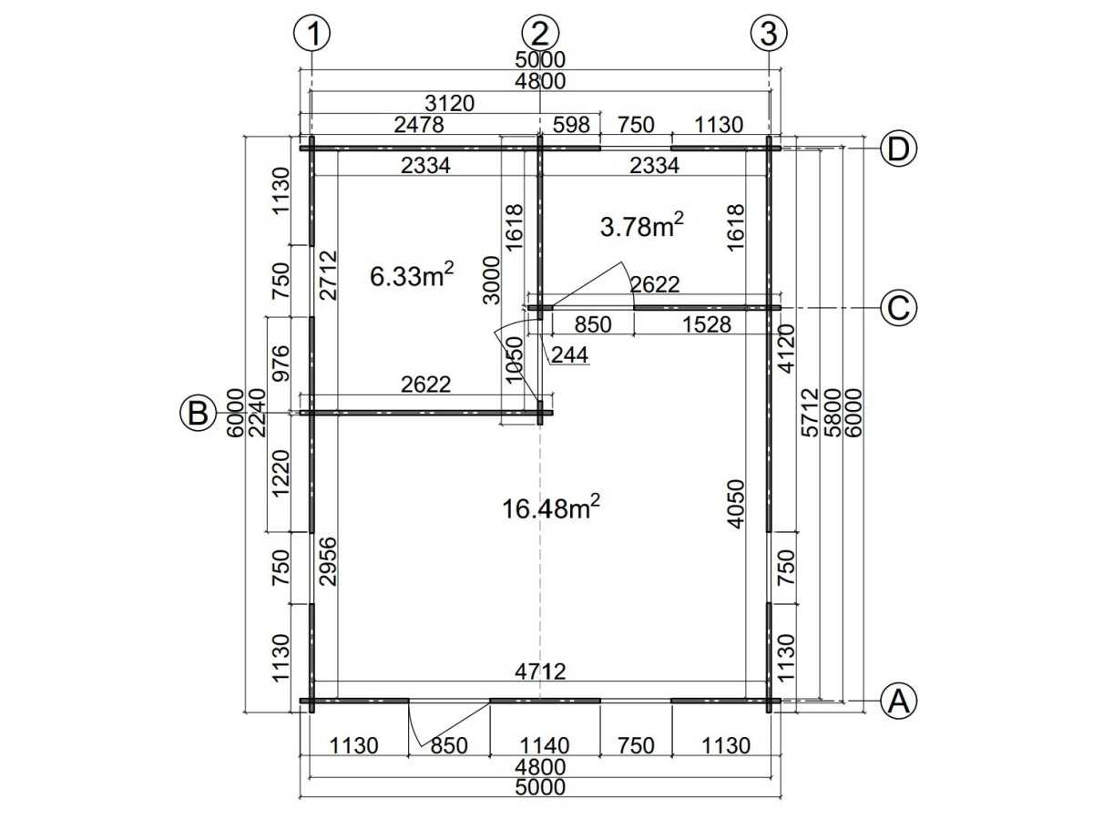 CASA DE MADERA "JULIA 5x6