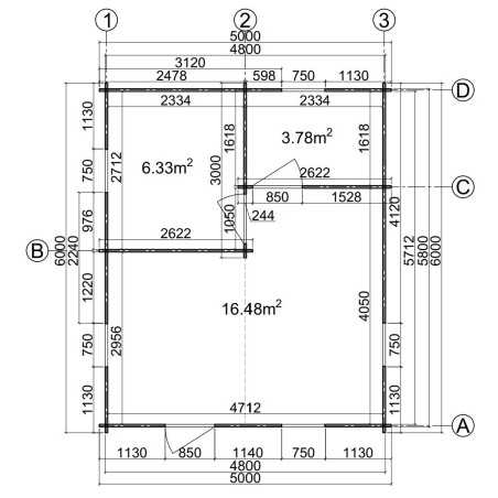 CASA DE MADERA "JULIA 5x6