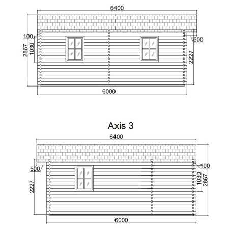 CASA DE MADERA "JULIA 5x6